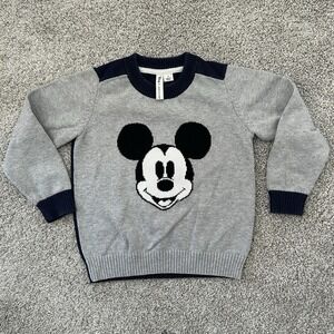 Janie & Jack Disney Mickey Mouse 100% Cotton Sweater Size 3 Toddler‎ Disney EUC